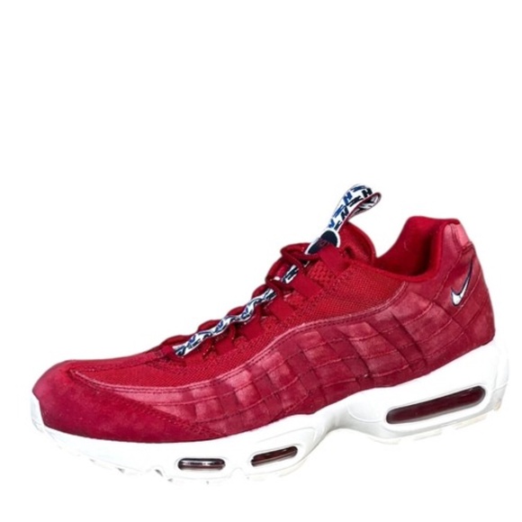 Nike Other - Nike Mens Air Max 95 TT Pull Tab Gym Shoes Red Size 11 Sneakers